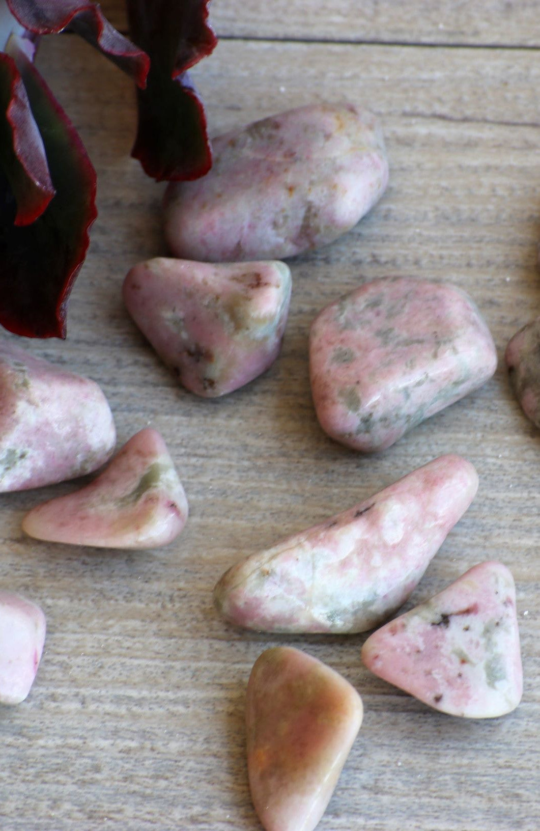 Thulite Tumbled Stone